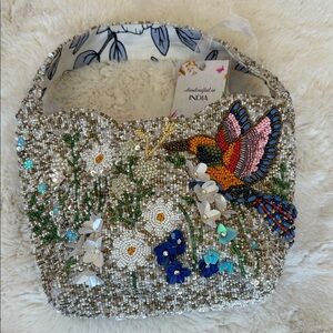 Embellished Beaded Shoulder Bag Handmade….